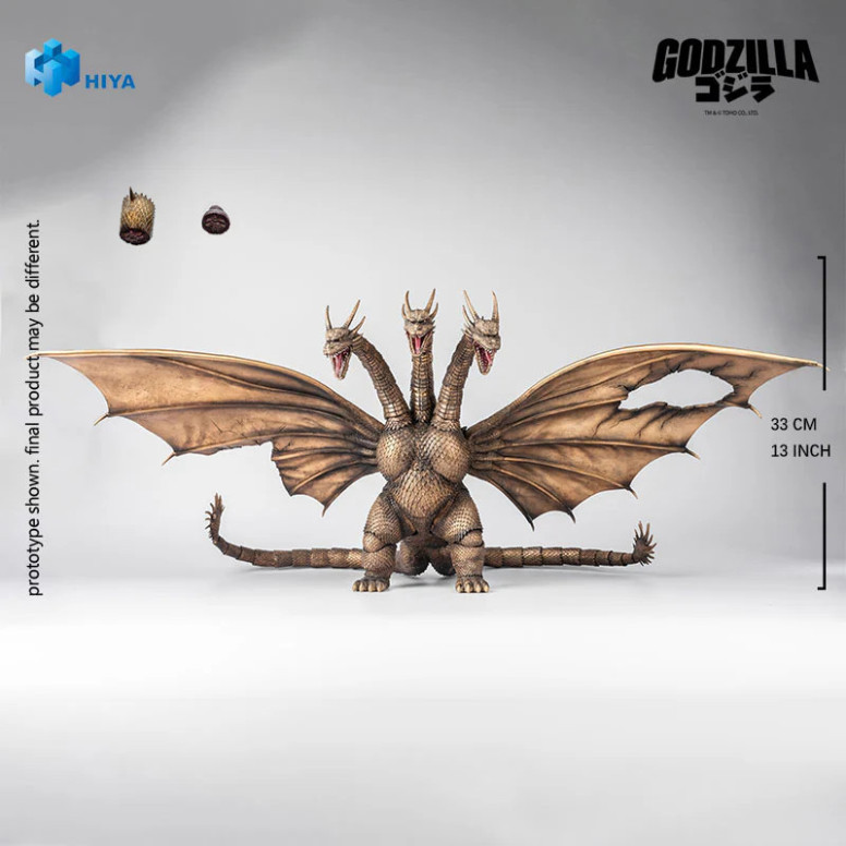 HIYA TOYS - Exquisite Basic Series 1/12 – KING GHIDORAH BATTLE DAMAGED Version – „ Godzilla “ vs. King Ghidorah (1991)