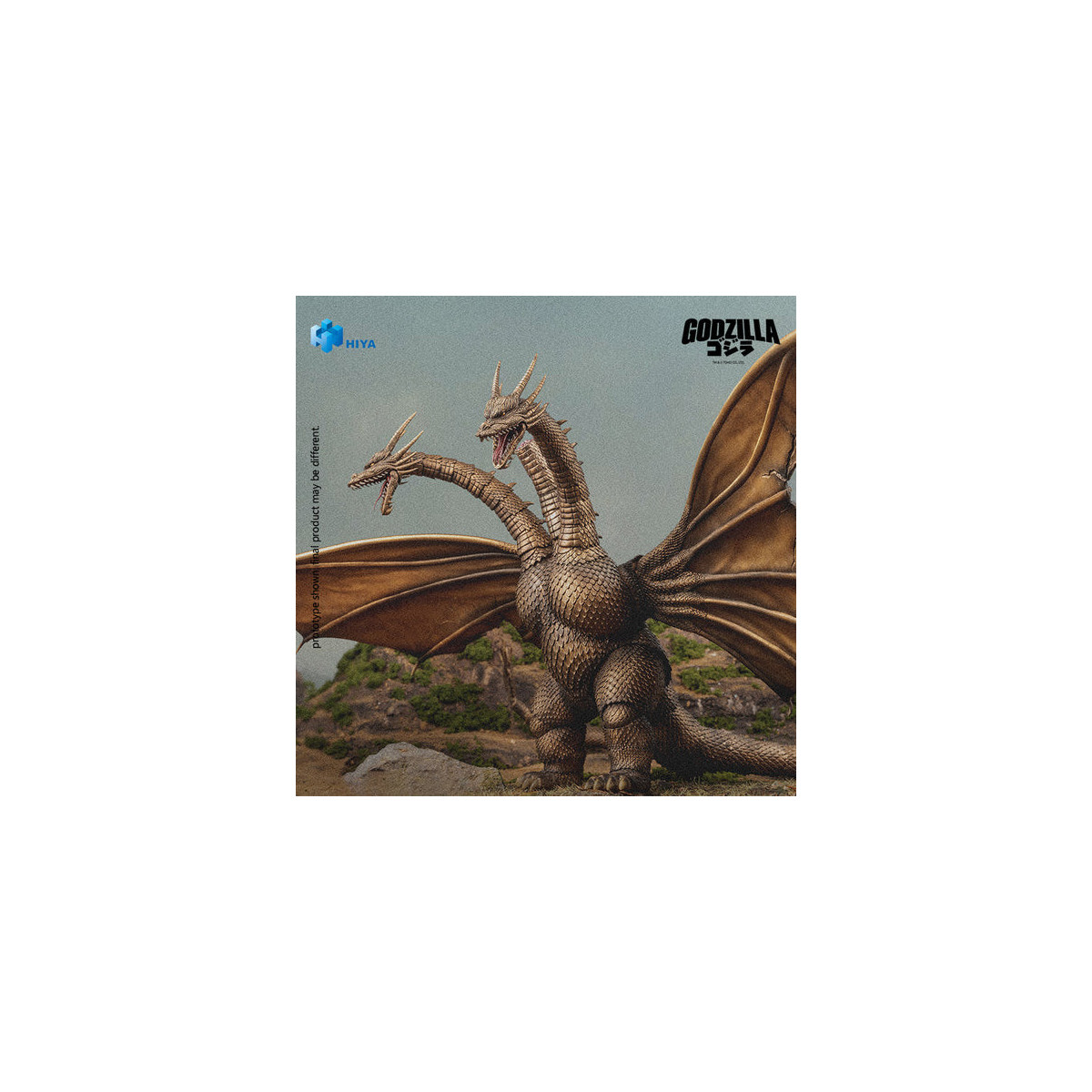 HIYA TOYS - Exquisite Basic Series 1/12 – KING GHIDORAH BATTLE DAMAGED Version – „ Godzilla “ vs. King Ghidorah (1991)