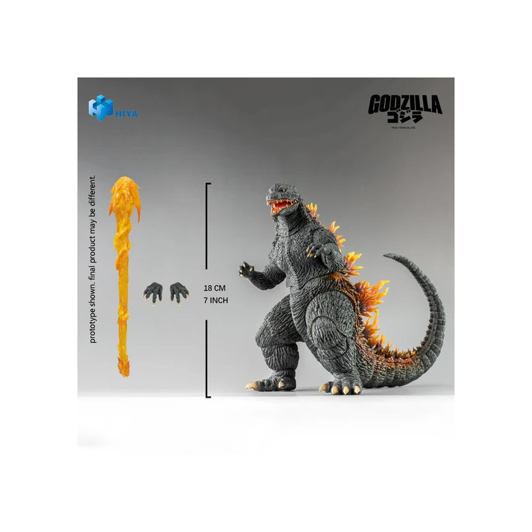 HIYA TOYS - Exquisite Basic Series 1/12 – „ Godzilla “ 2000 „Heat Ray“ Godzilla – „ Godzilla “ 2000: „Millennium“ (1999)