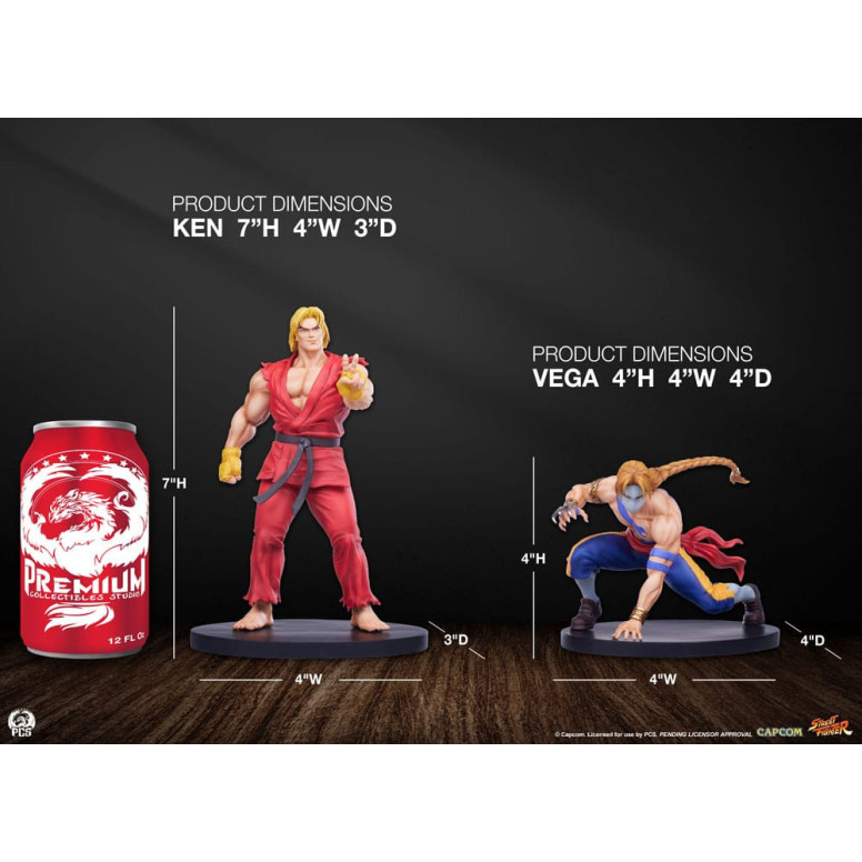 PCS - Street Fighter: Street Jam – Ken & Vega im Maßstab 1:10, Statuen-Set