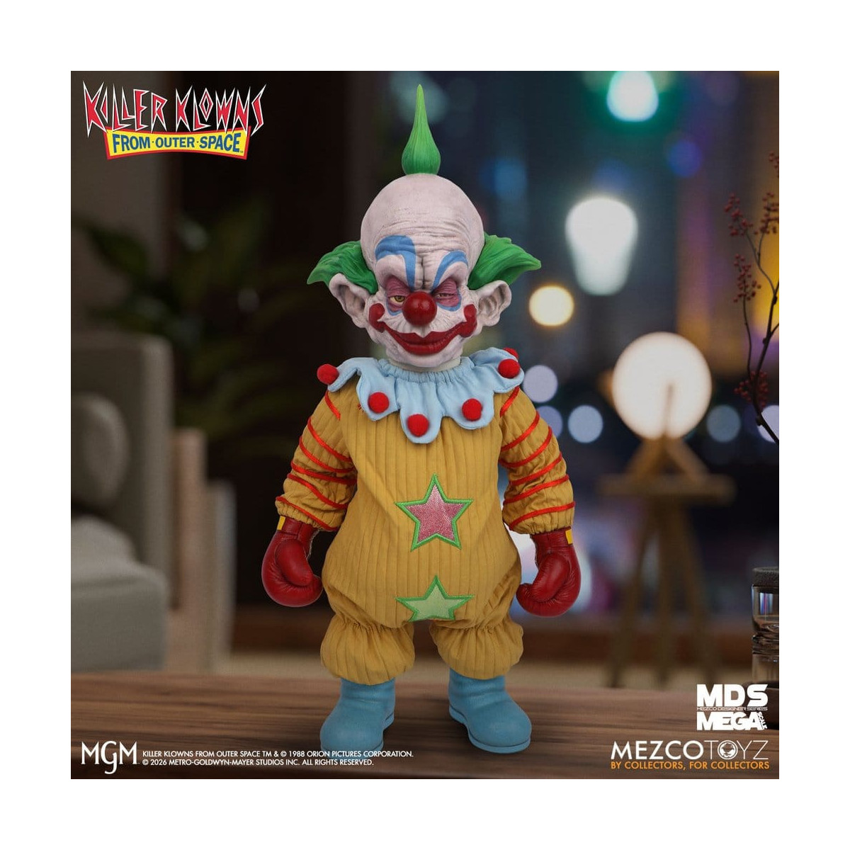 Mezco - Die Killerclowns aus dem All - Mega Scale SHORTY - Mega Designer Serie „Killer Klowns from Outer Space“