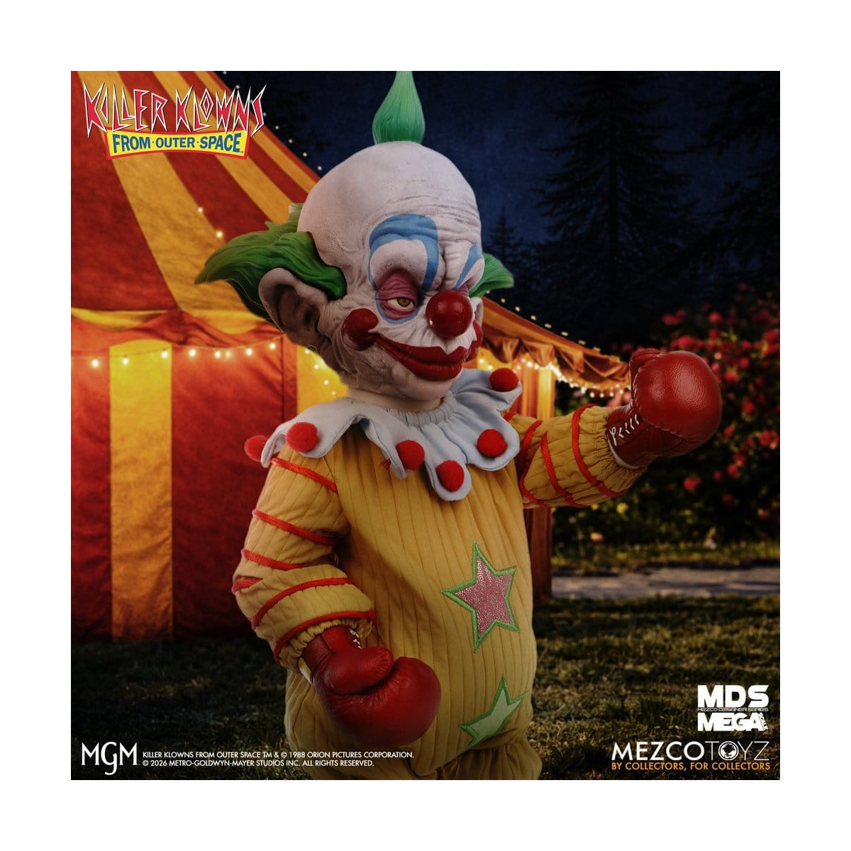 Mezco - Die Killerclowns aus dem All - Mega Scale SHORTY - Mega Designer Serie „Killer Klowns from Outer Space“