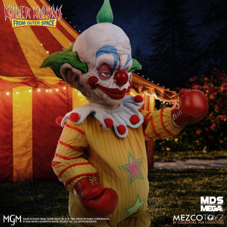 Mezco - Die Killerclowns aus dem All - Mega Scale SHORTY - Mega Designer Serie „Killer Klowns from Outer Space“