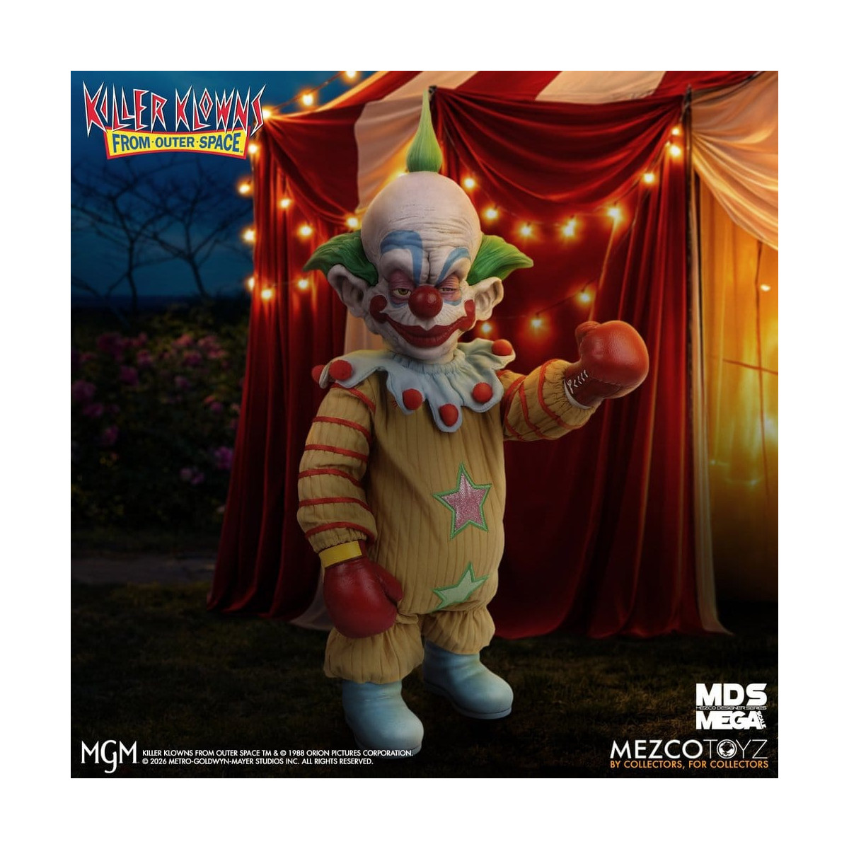Mezco - Die Killerclowns aus dem All - Mega Scale SHORTY - Mega Designer Serie „Killer Klowns from Outer Space“