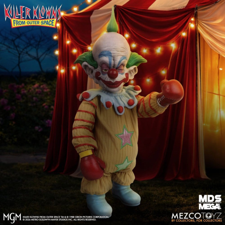 Mezco - Die Killerclowns aus dem All - Mega Scale SHORTY - Mega Designer Serie „Killer Klowns from Outer Space“