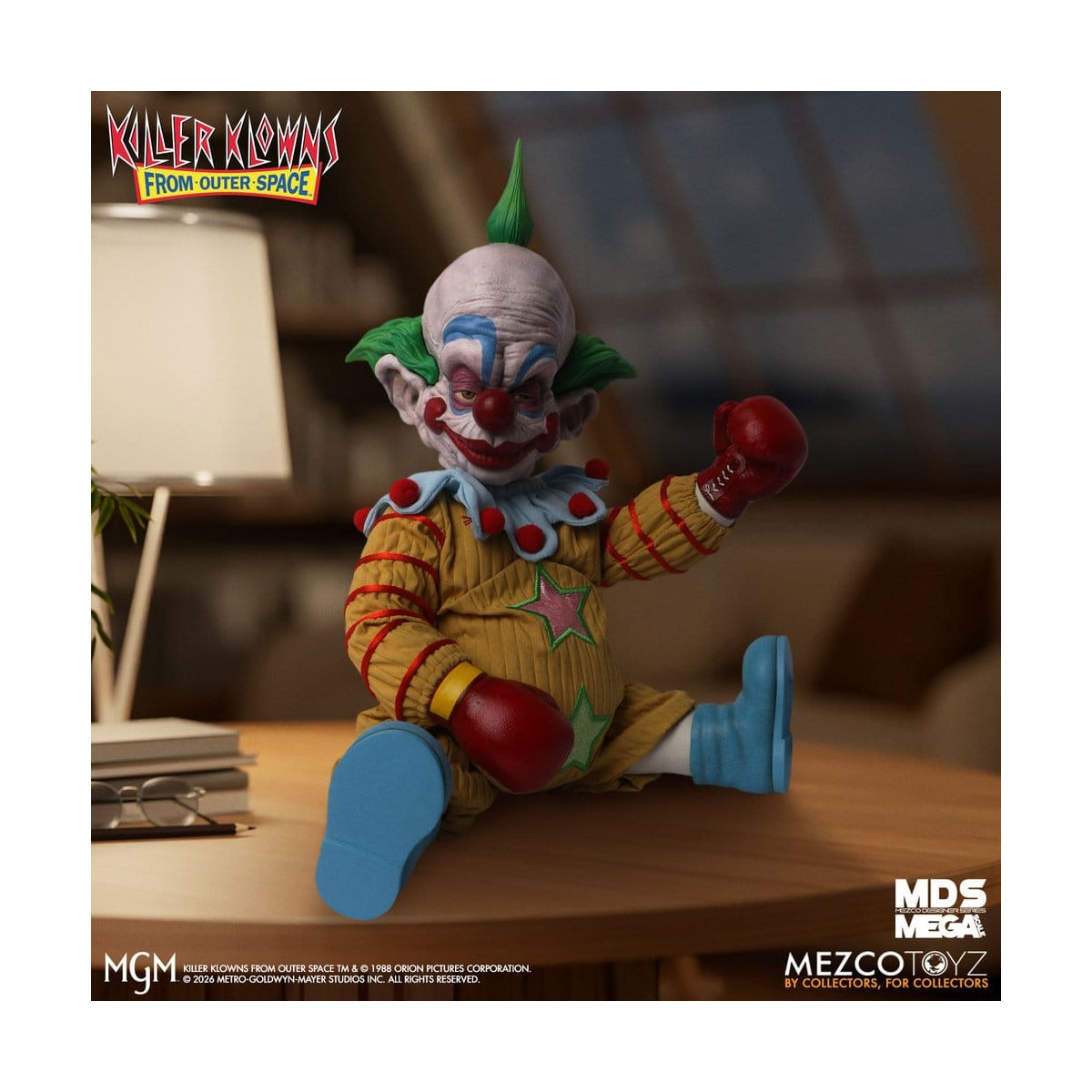 Mezco - Die Killerclowns aus dem All - Mega Scale SHORTY - Mega Designer Serie „Killer Klowns from Outer Space“