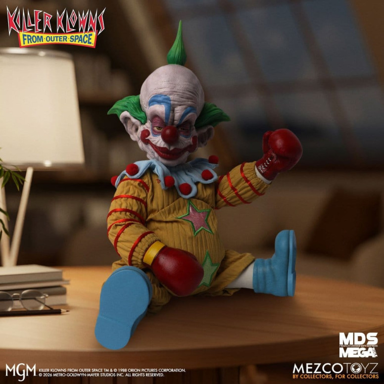 Mezco - Die Killerclowns aus dem All - Mega Scale SHORTY - Mega Designer Serie „Killer Klowns from Outer Space“