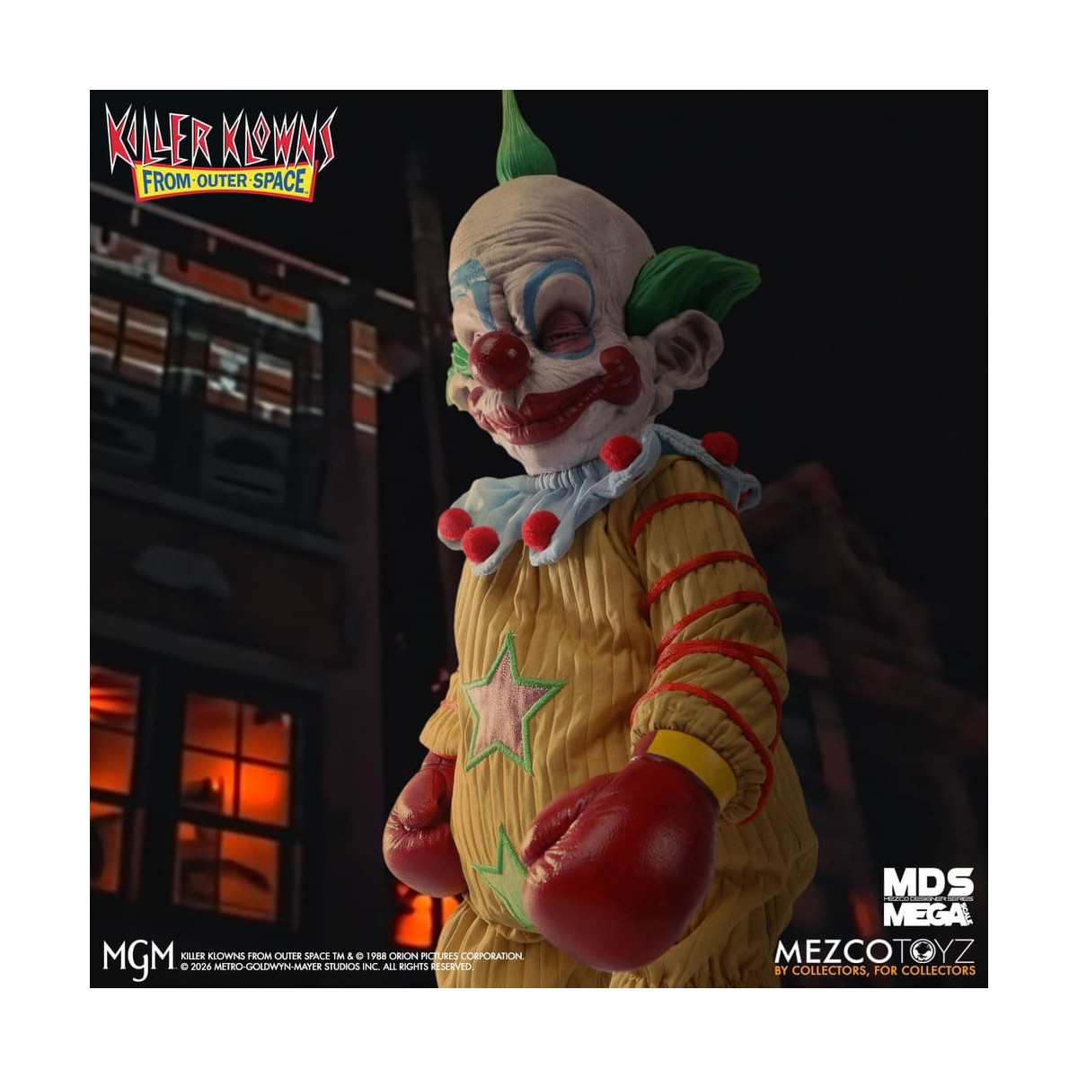 Mezco - Die Killerclowns aus dem All - Mega Scale SHORTY - Mega Designer Serie „Killer Klowns from Outer Space“