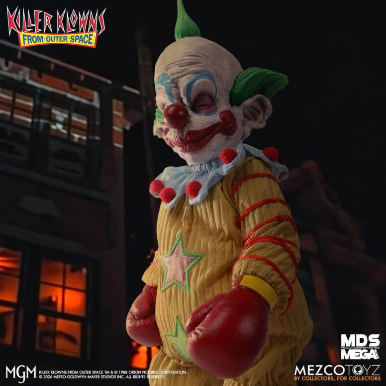 Mezco - Die Killerclowns aus dem All - Mega Scale SHORTY - Mega Designer Serie „Killer Klowns from Outer Space“