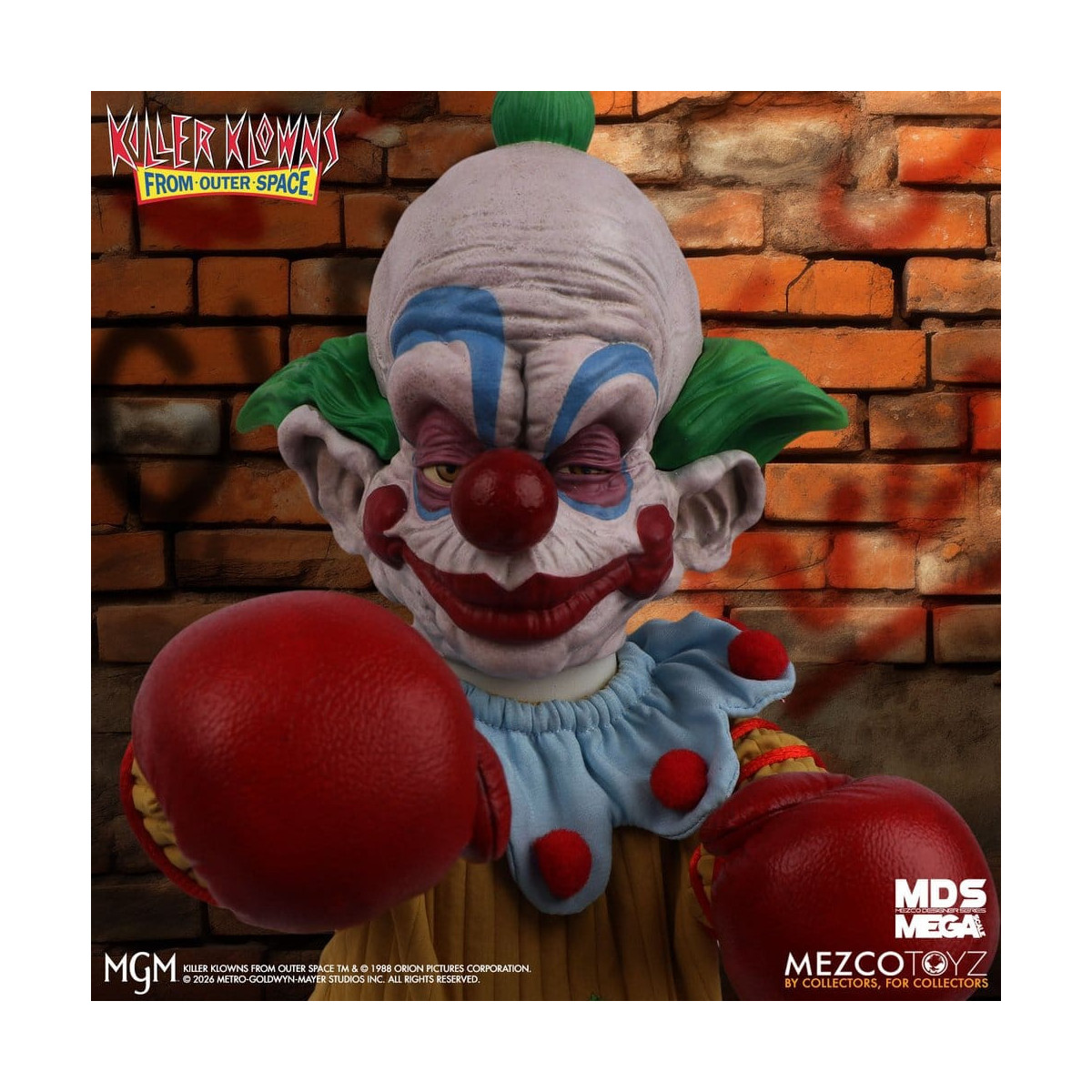 Mezco - Die Killerclowns aus dem All - Mega Scale SHORTY - Mega Designer Serie „Killer Klowns from Outer Space“