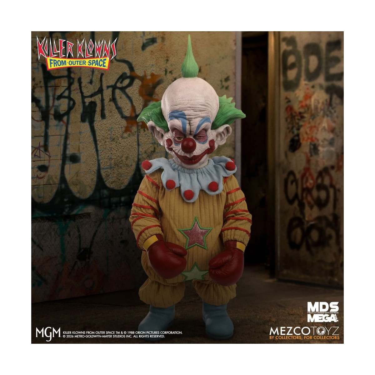 Mezco - Die Killerclowns aus dem All - Mega Scale SHORTY - Mega Designer Serie „Killer Klowns from Outer Space“