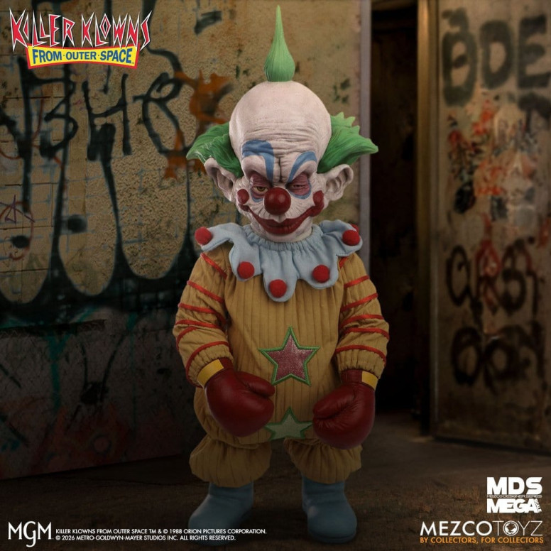 Mezco - Die Killerclowns aus dem All - Mega Scale SHORTY - Mega Designer Serie „Killer Klowns from Outer Space“