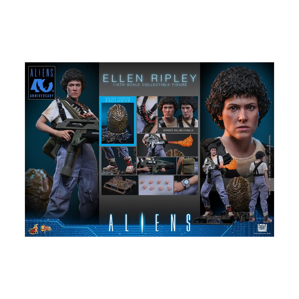 Hot Toys – Aliens – Ellen Ripley Deluxe version MMS , Maßstab 1:6