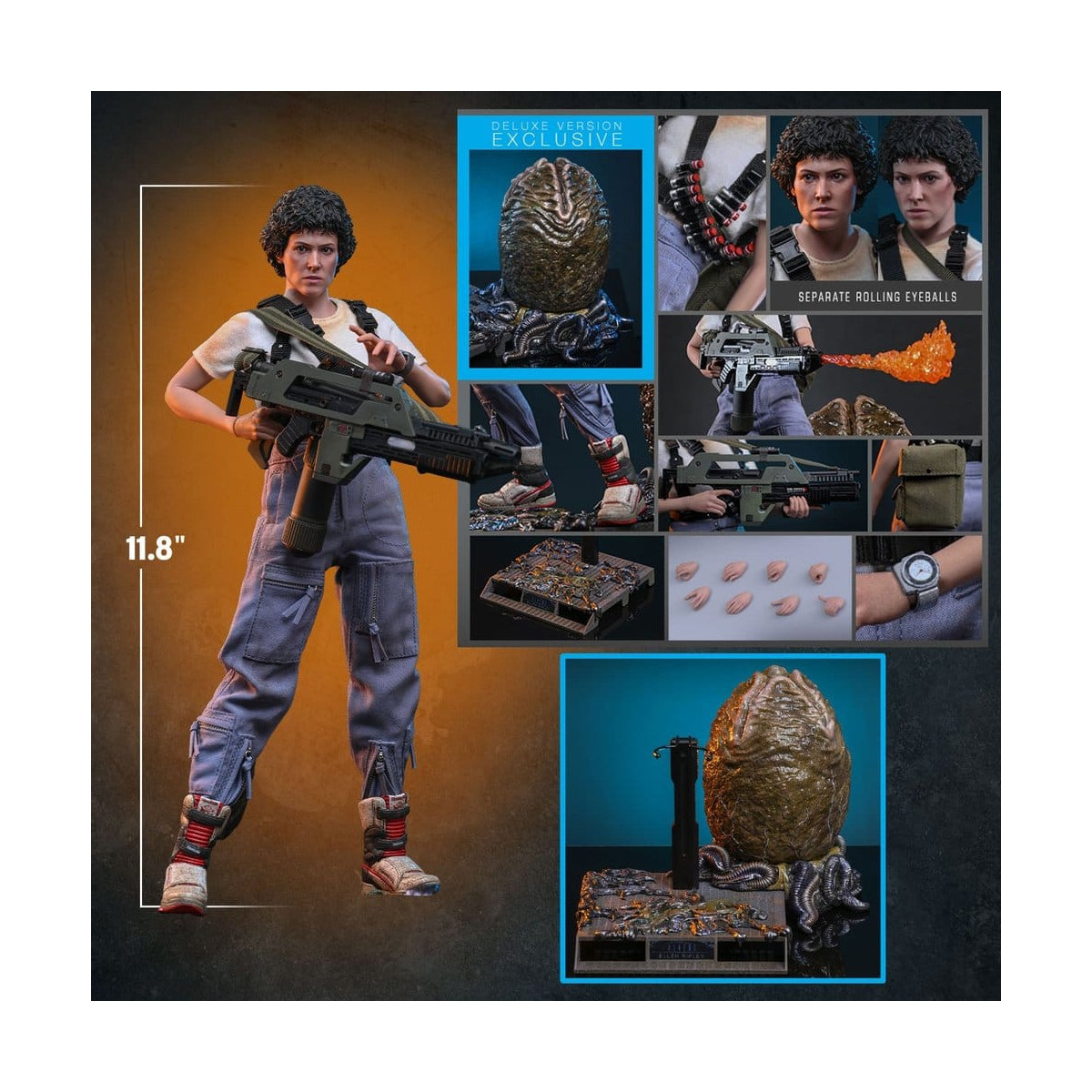 Hot Toys – Aliens – Ellen Ripley Deluxe version MMS , Maßstab 1:6