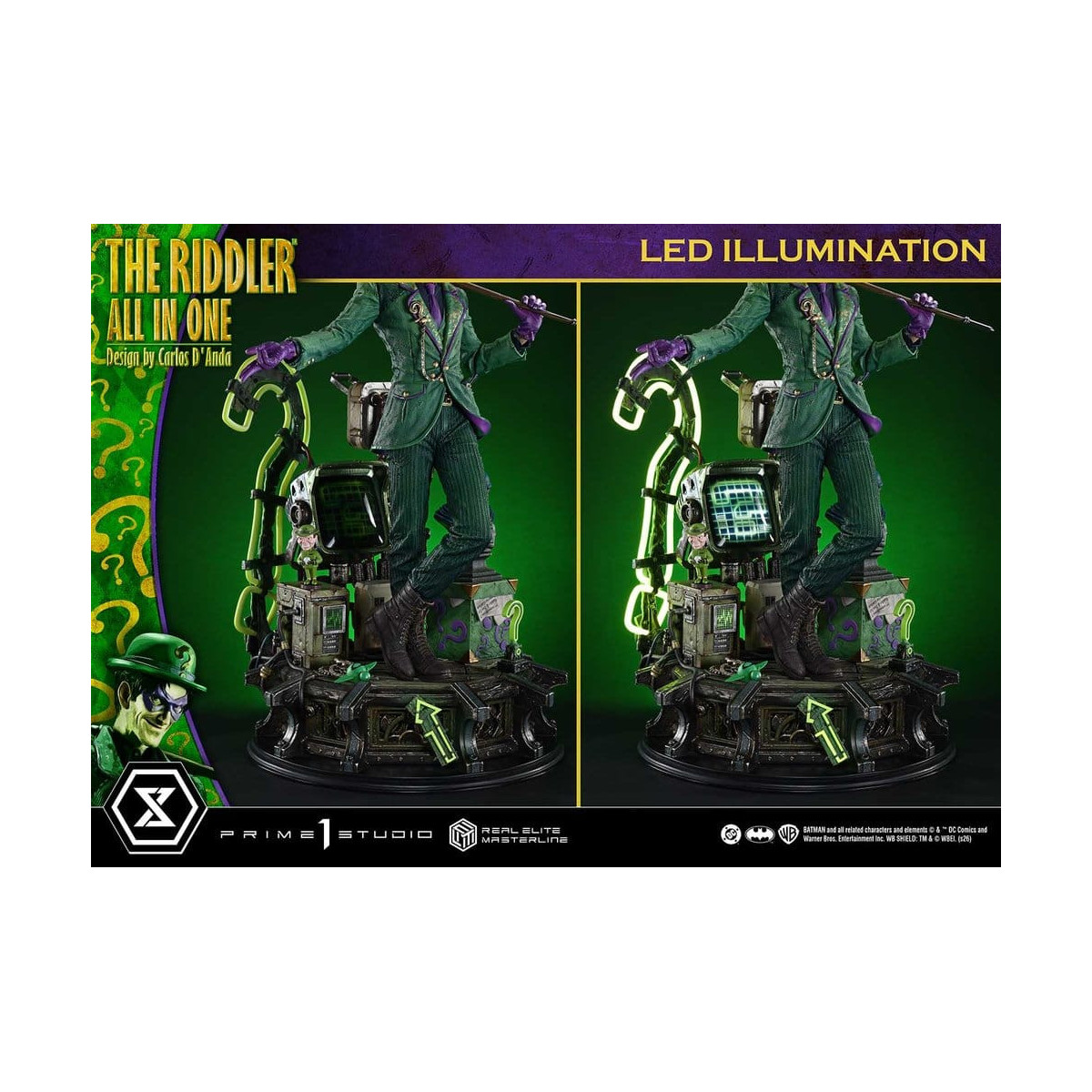 Prime 1 Studio - The Riddler All In One (Design: Carlos D'Anda) – Real Elite Masterline Serie 1/3