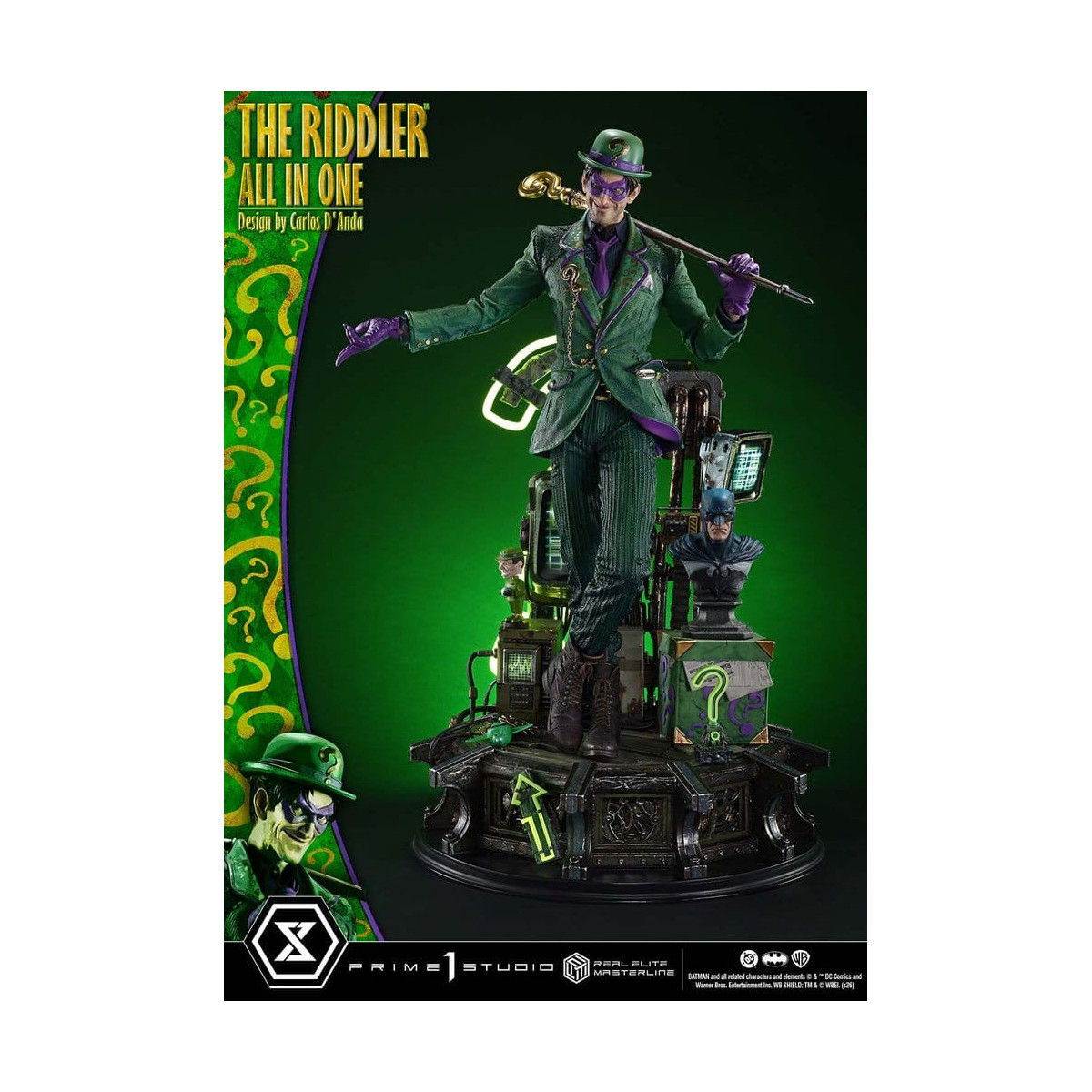Prime 1 Studio - The Riddler All In One (Design: Carlos D'Anda) – Real Elite Masterline Serie 1/3