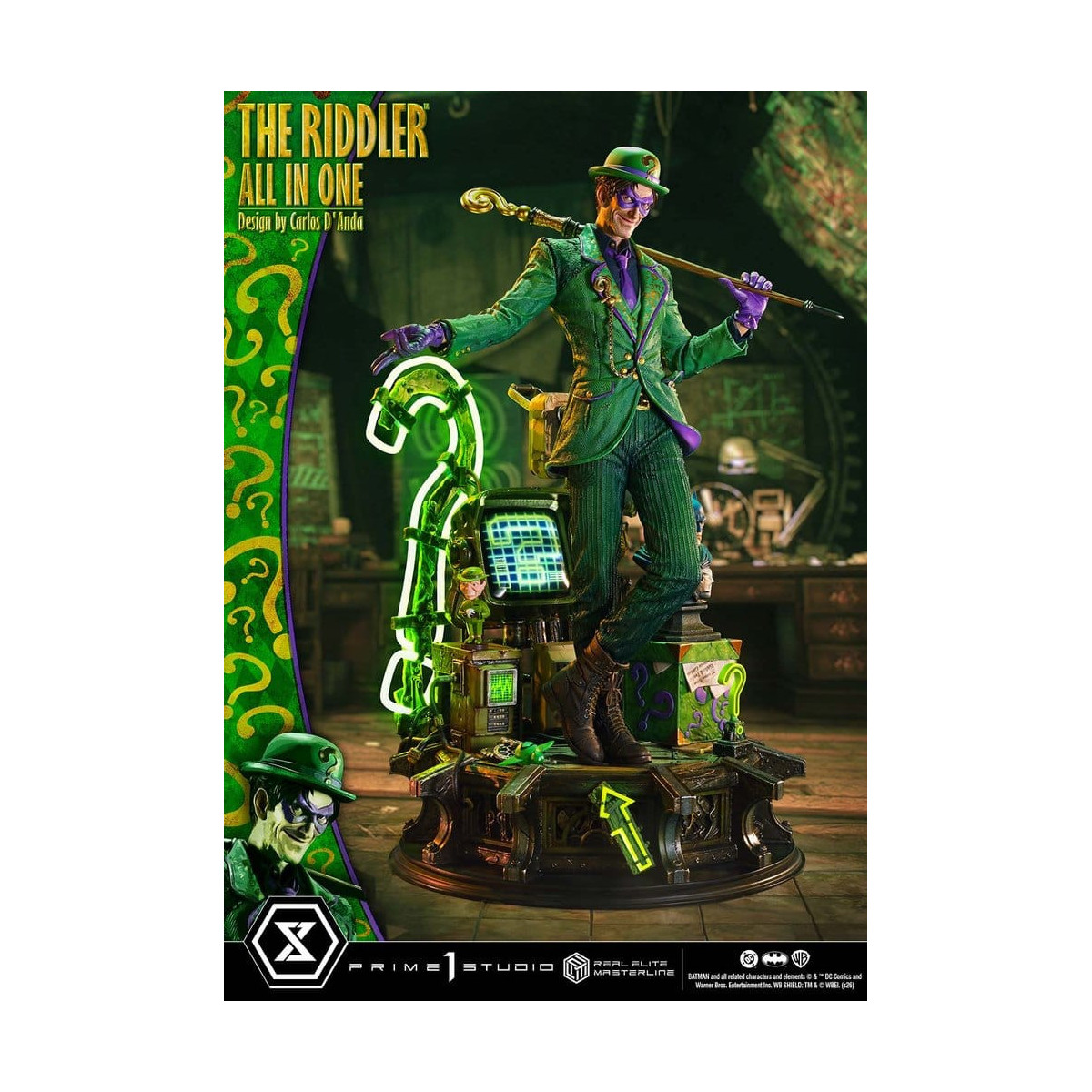 Prime 1 Studio - The Riddler All In One (Design: Carlos D'Anda) – Real Elite Masterline Serie 1/3