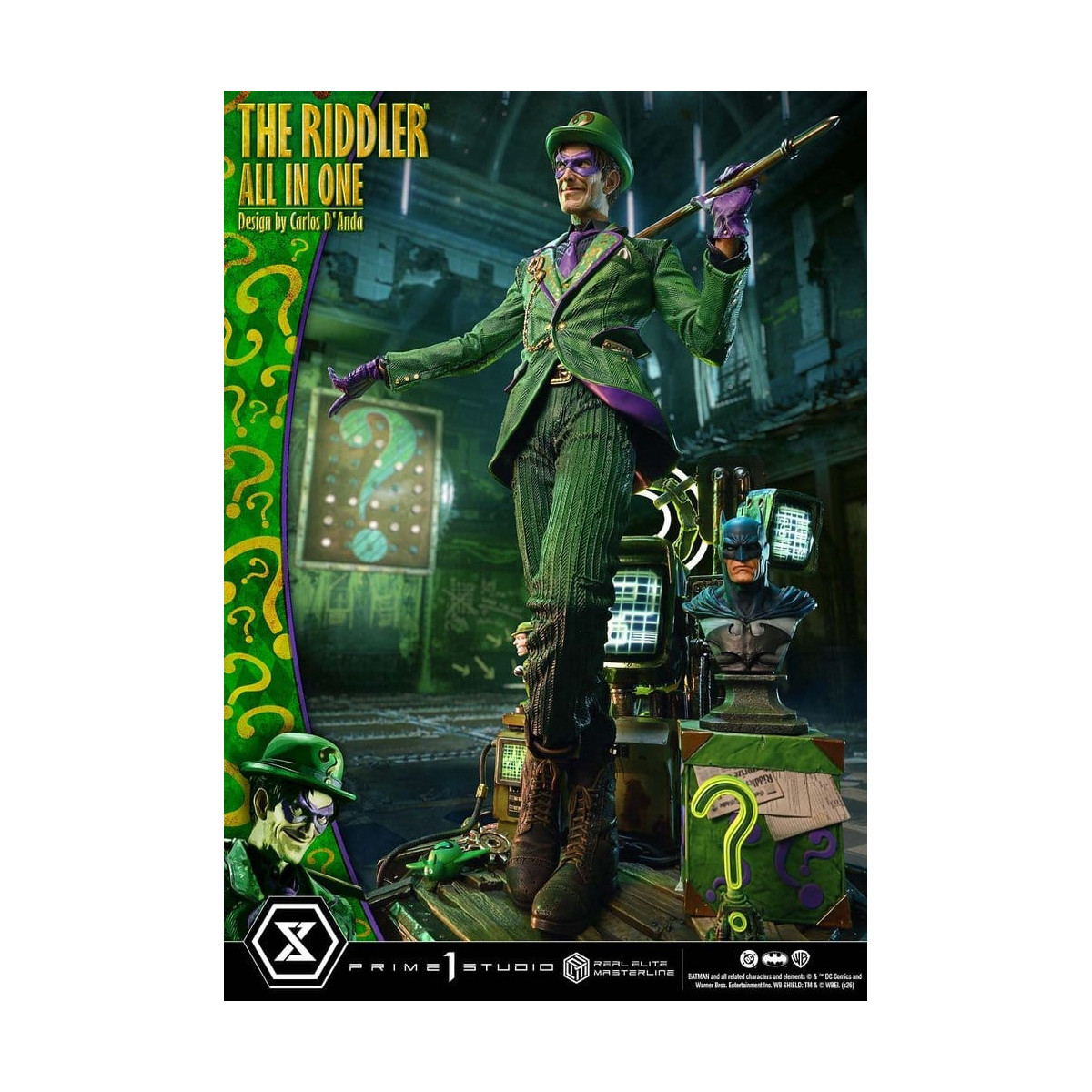 Prime 1 Studio - The Riddler All In One (Design: Carlos D'Anda) – Real Elite Masterline Serie 1/3