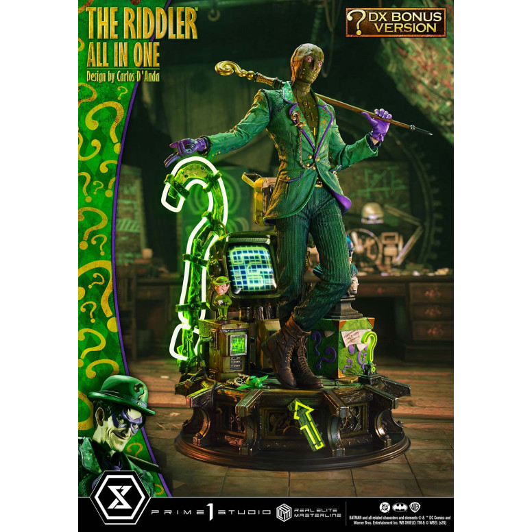 Prime 1 Studio - The Riddler All In One (Design von Carlos D'Anda) DX-Bonusversion – Real Elite Masterline-Serie 1/3