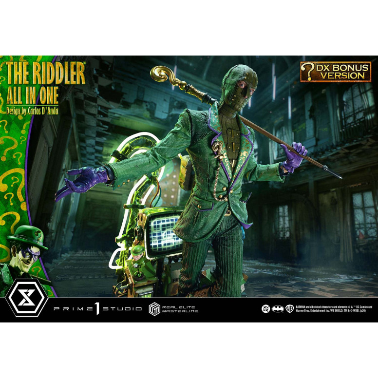 Prime 1 Studio - The Riddler All In One (Design von Carlos D'Anda) DX-Bonusversion – Real Elite Masterline-Serie 1/3