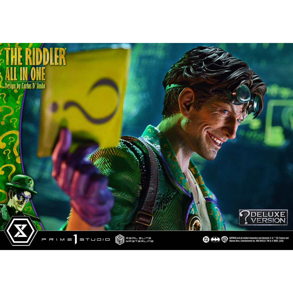 Prime 1 Studio - The Riddler All In One (Design von Carlos D'Anda) DX-Bonusversion – Real Elite Masterline-Serie 1/3