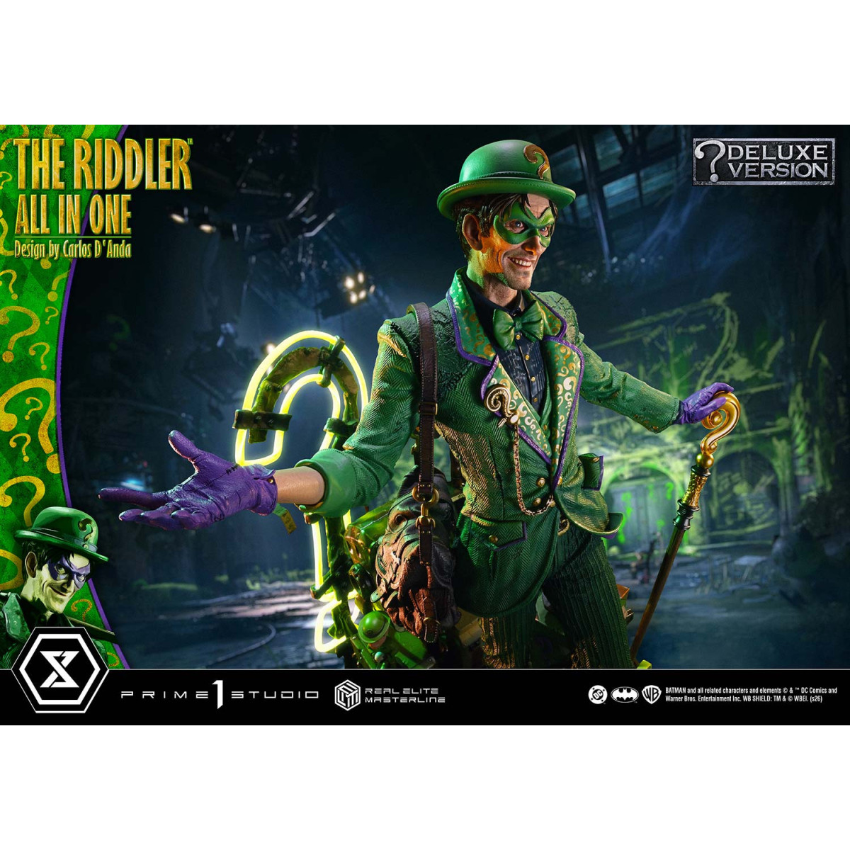Prime 1 Studio - The Riddler All In One (Design von Carlos D'Anda) DX-Bonusversion – Real Elite Masterline-Serie 1/3