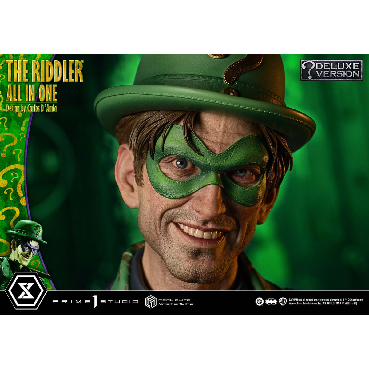 Prime 1 Studio - The Riddler All In One (Design von Carlos D'Anda) DX-Bonusversion – Real Elite Masterline-Serie 1/3