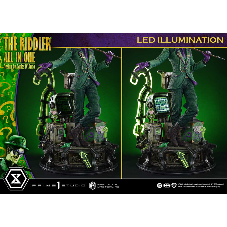 Prime 1 Studio - The Riddler All In One (Design von Carlos D'Anda) DX-Bonusversion – Real Elite Masterline-Serie 1/3
