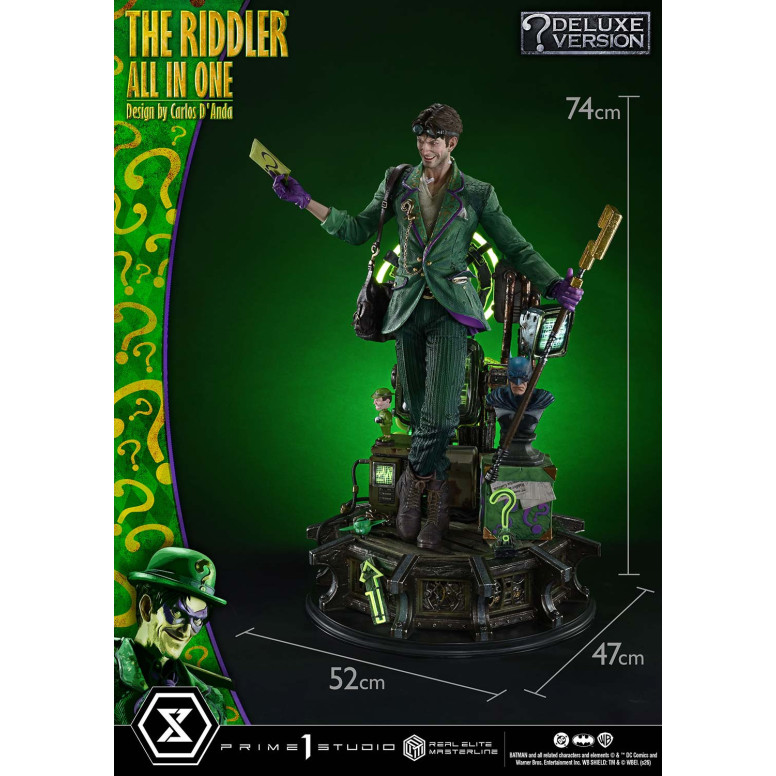 Prime 1 Studio - The Riddler All In One (Design von Carlos D'Anda) DX-Bonusversion – Real Elite Masterline-Serie 1/3