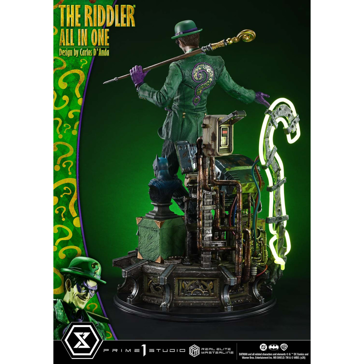 Prime 1 Studio - The Riddler All In One (Design von Carlos D'Anda) DX-Bonusversion – Real Elite Masterline-Serie 1/3