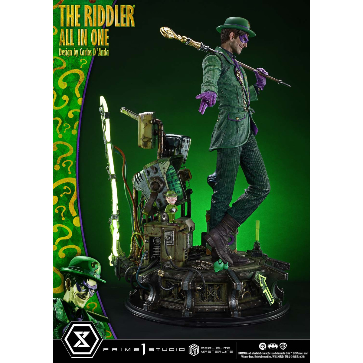 Prime 1 Studio - The Riddler All In One (Design von Carlos D'Anda) DX-Bonusversion – Real Elite Masterline-Serie 1/3