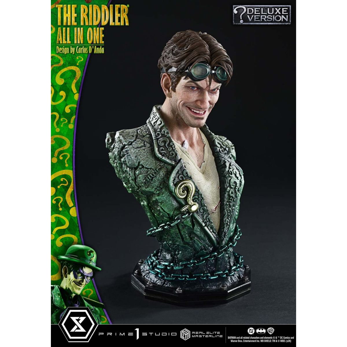 Prime 1 Studio - The Riddler All In One (Design von Carlos D'Anda) DX-Bonusversion – Real Elite Masterline-Serie 1/3