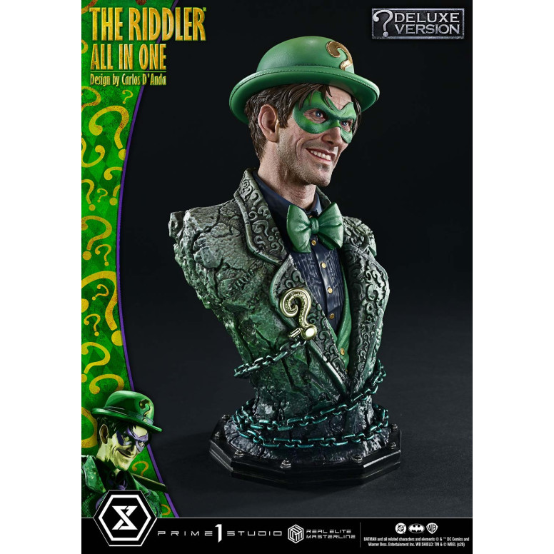 Prime 1 Studio - The Riddler All In One (Design von Carlos D'Anda) DX-Bonusversion – Real Elite Masterline-Serie 1/3