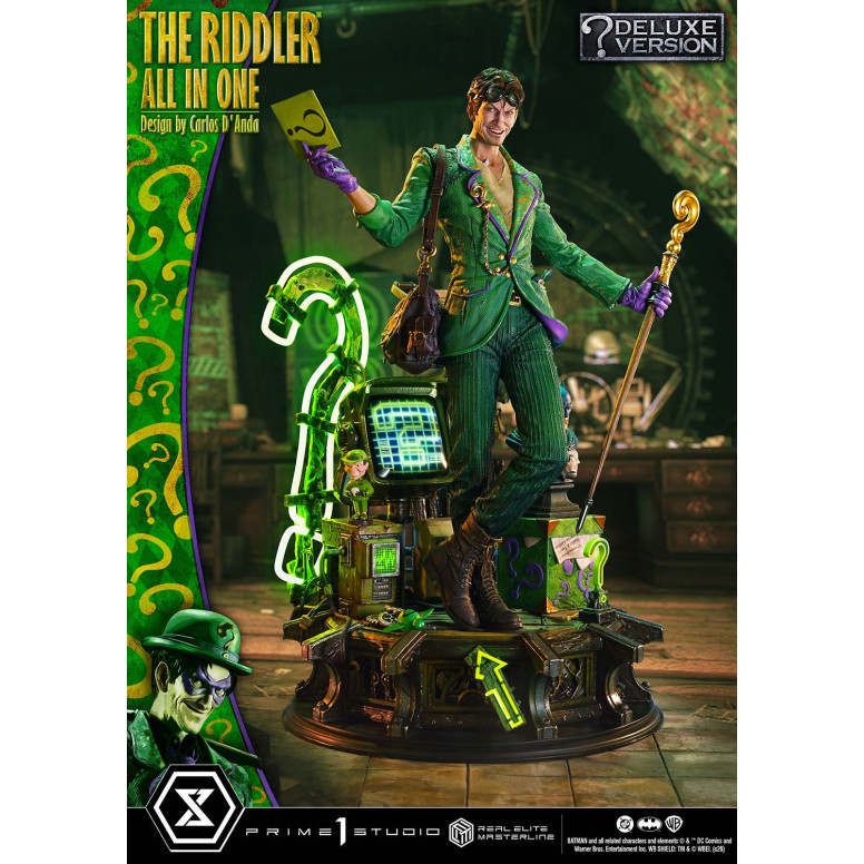 Prime 1 Studio - The Riddler All In One (Design von Carlos D'Anda) DX-Bonusversion – Real Elite Masterline-Serie 1/3