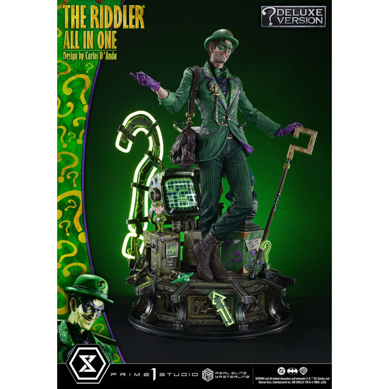 Prime 1 Studio - The Riddler All In One (Design von Carlos D'Anda) DX-Bonusversion – Real Elite Masterline-Serie 1/3