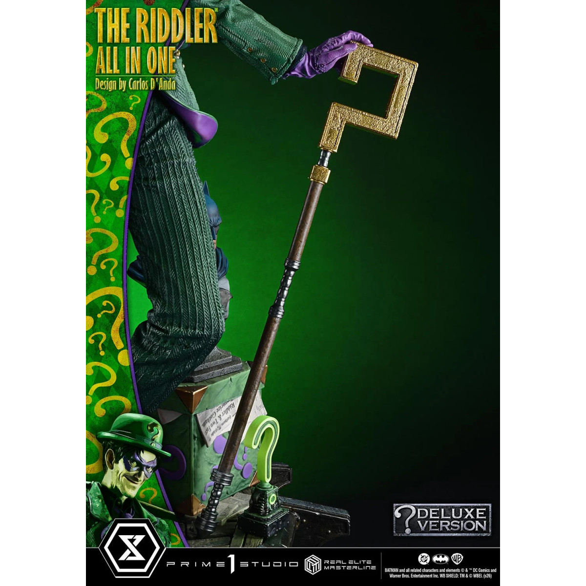 Prime 1 Studio - The Riddler All In One (Design von Carlos D'Anda) DX-Bonusversion – Real Elite Masterline-Serie 1/3