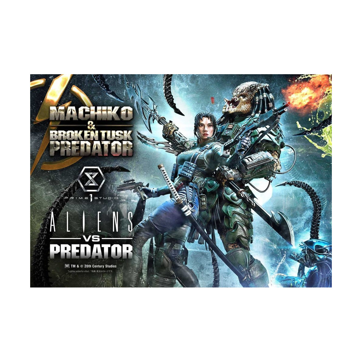 Prime 1 Studio - Aliens vs. Predator (Comic) – Machiko & Broken Tusk Ultimate Premium Masterline Series 1/4