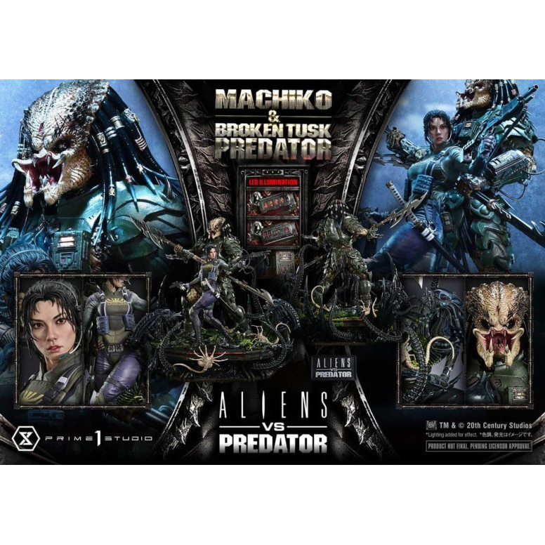 Prime 1 Studio - Aliens vs. Predator (Comic) – Machiko & Broken Tusk Ultimate Premium Masterline Series 1/4