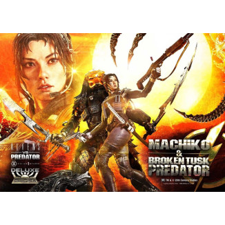 Prime 1 Studio - Aliens vs. Predator (Comic) – Machiko & Broken Tusk DX Bonus-Version Ultimate Premium Masterline Series 1/4