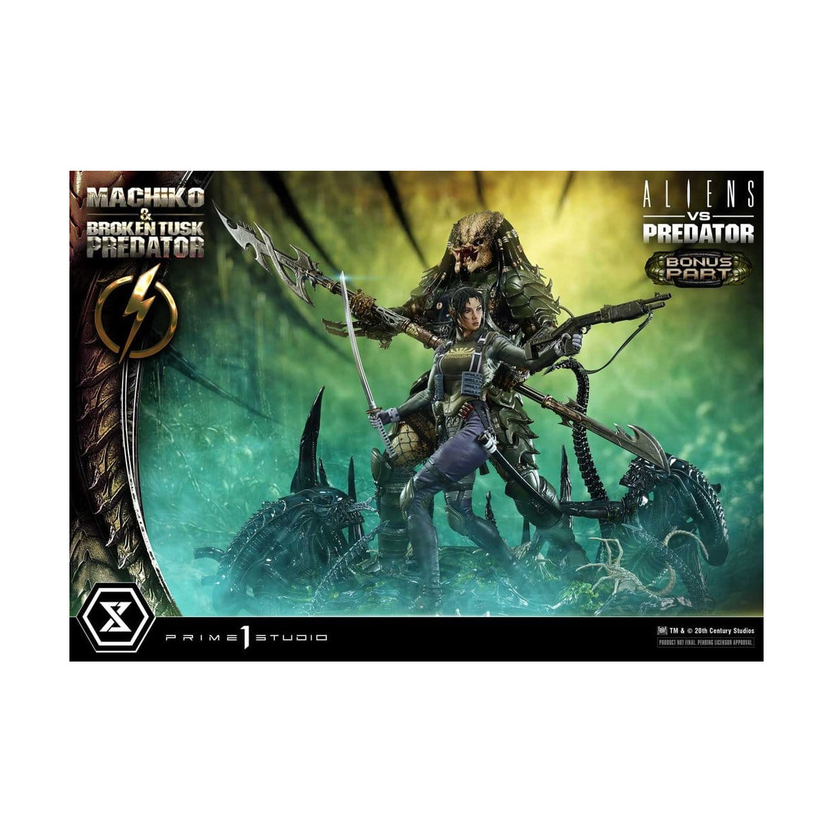 Prime 1 Studio - Aliens vs. Predator (Comic) – Machiko & Broken Tusk DX Bonus-Version Ultimate Premium Masterline Series 1/4