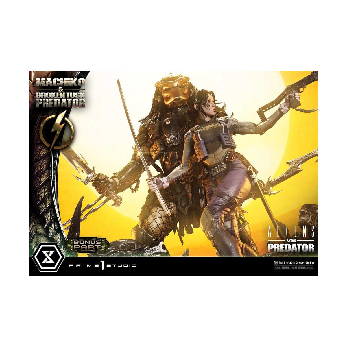 Prime 1 Studio - Aliens vs. Predator (Comic) – Machiko & Broken Tusk DX Bonus-Version Ultimate Premium Masterline Series 1/4