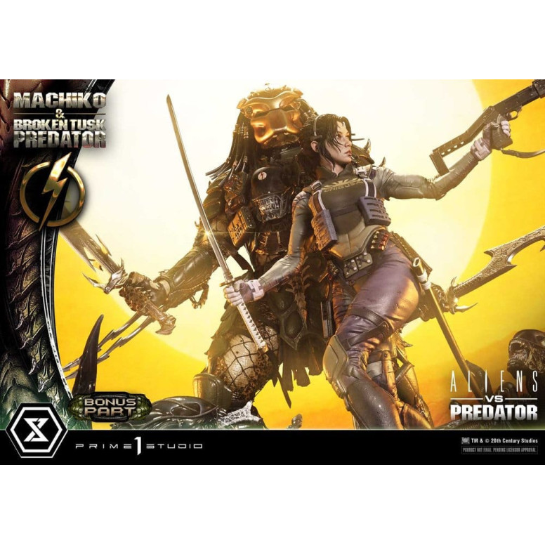 Prime 1 Studio - Aliens vs. Predator (Comic) – Machiko & Broken Tusk DX Bonus-Version Ultimate Premium Masterline Series 1/4