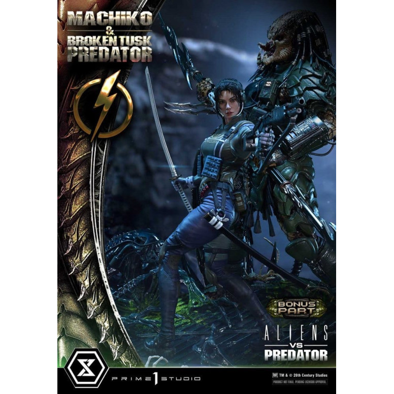 Prime 1 Studio - Aliens vs. Predator (Comic) – Machiko & Broken Tusk DX Bonus-Version Ultimate Premium Masterline Series 1/4