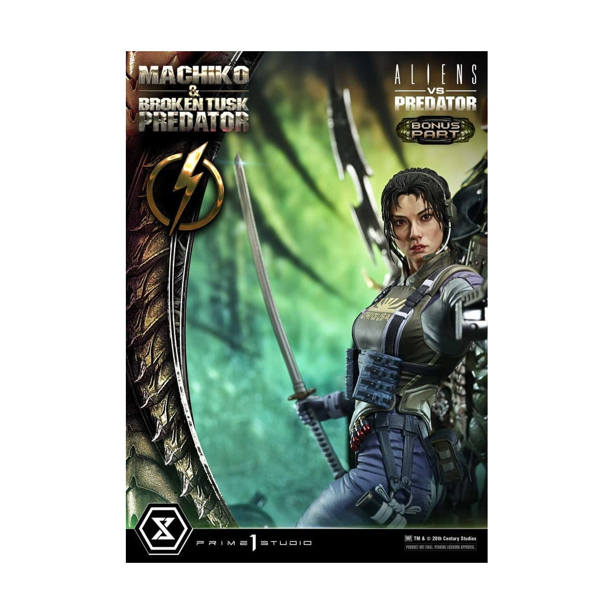 Prime 1 Studio - Aliens vs. Predator (Comic) – Machiko & Broken Tusk DX Bonus-Version Ultimate Premium Masterline Series 1/4