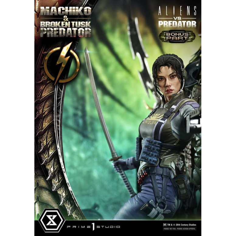 Prime 1 Studio - Aliens vs. Predator (Comic) – Machiko & Broken Tusk DX Bonus-Version Ultimate Premium Masterline Series 1/4