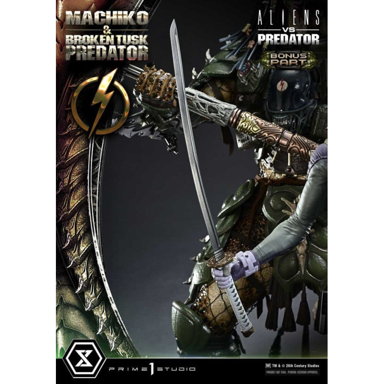 Prime 1 Studio - Aliens vs. Predator (Comic) – Machiko & Broken Tusk DX Bonus-Version Ultimate Premium Masterline Series 1/4