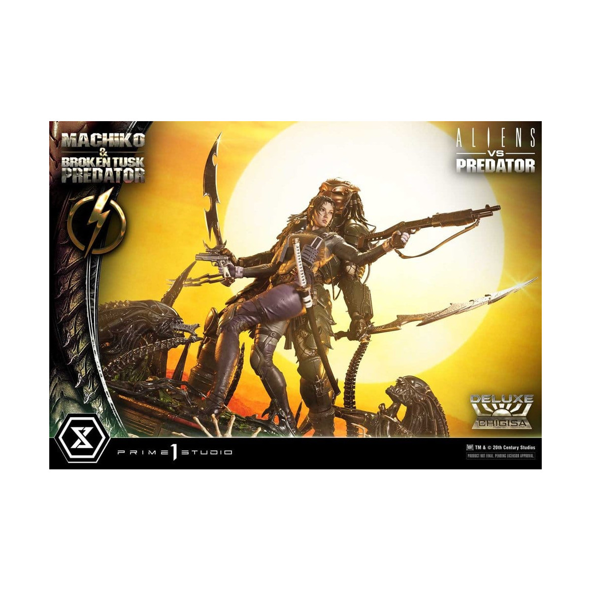 Prime 1 Studio - Aliens vs. Predator (Comic) – Machiko & Broken Tusk DX Bonus-Version Ultimate Premium Masterline Series 1/4