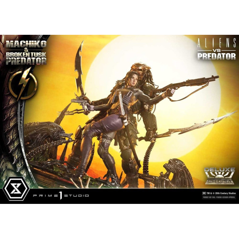 Prime 1 Studio - Aliens vs. Predator (Comic) – Machiko & Broken Tusk DX Bonus-Version Ultimate Premium Masterline Series 1/4