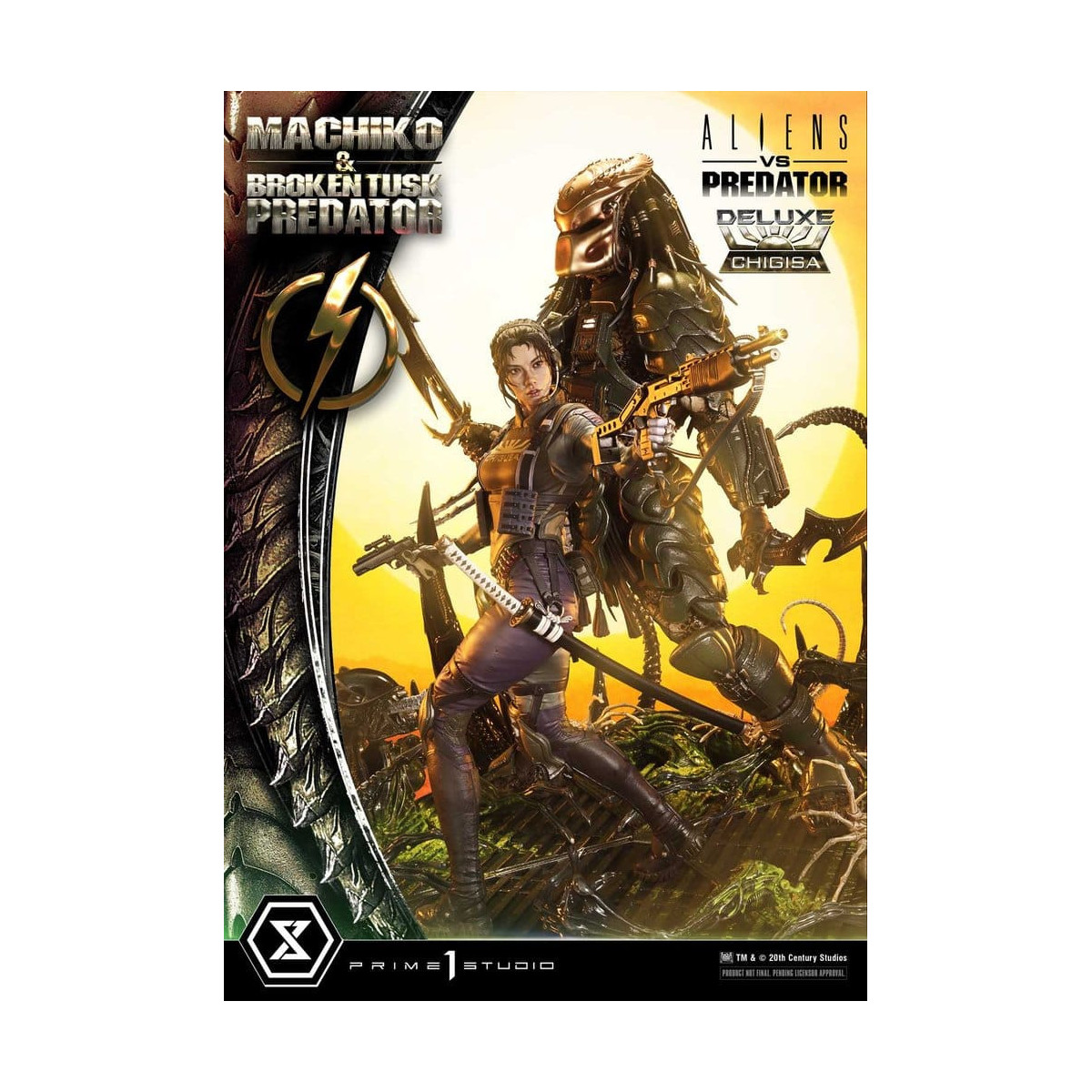 Prime 1 Studio - Aliens vs. Predator (Comic) – Machiko & Broken Tusk DX Bonus-Version Ultimate Premium Masterline Series 1/4