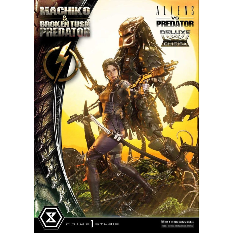 Prime 1 Studio - Aliens vs. Predator (Comic) – Machiko & Broken Tusk DX Bonus-Version Ultimate Premium Masterline Series 1/4
